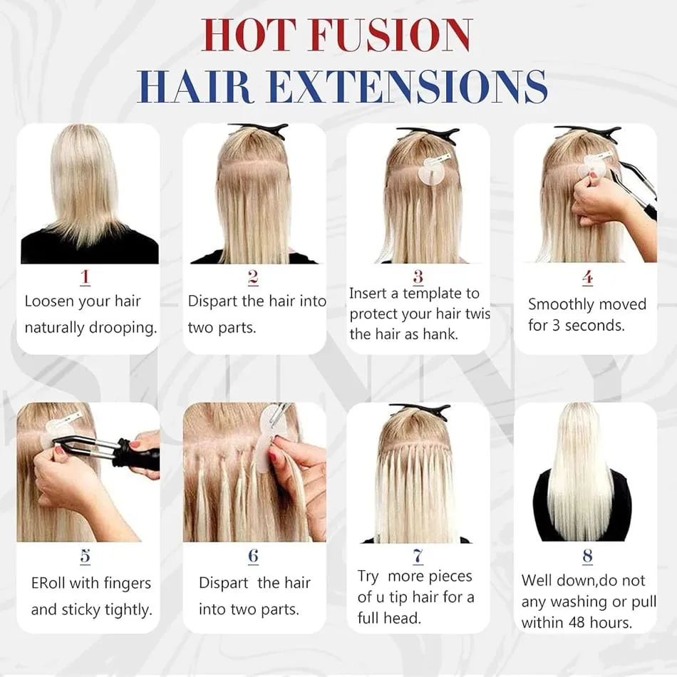 Remy Hair 30 Inch Real Remy Flat Tip Human Hair Extension Silky Straight Dark Brown Pre Bonded Keratin Fusion Hair 50 Strands — image 7