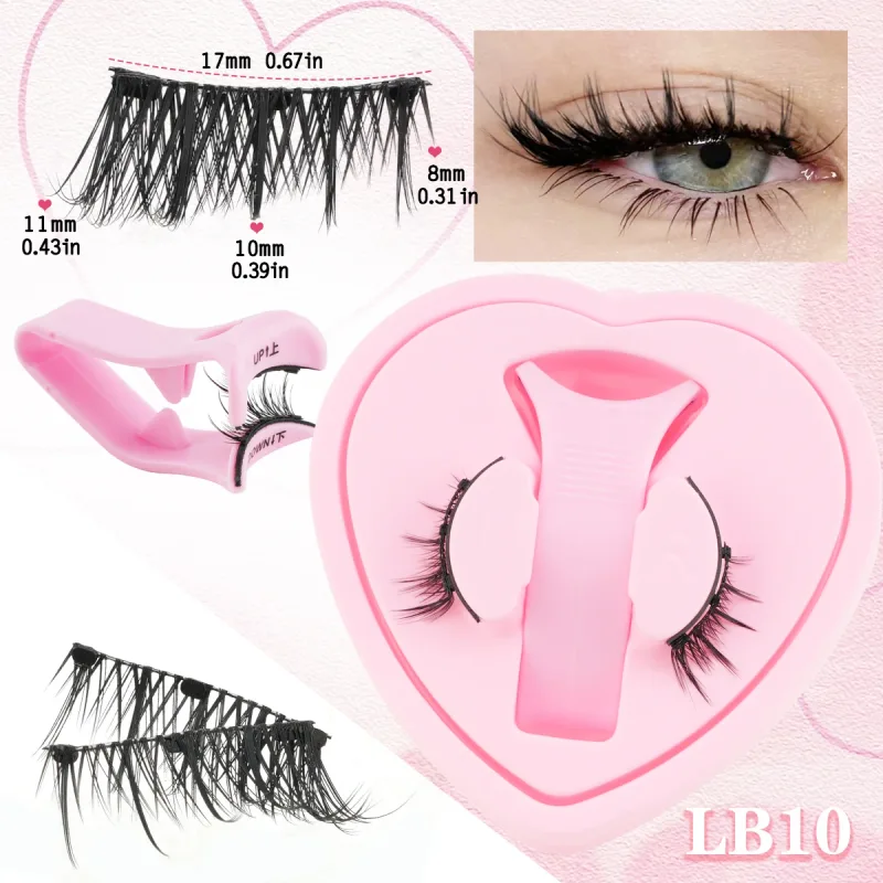 1 Pair Magnetic Eyelashes Fluffy Soft False Lashes With Tweezers Makeup Tool Magnetic Lashes Natural Faux 3D Mink Eyelashes — image 14