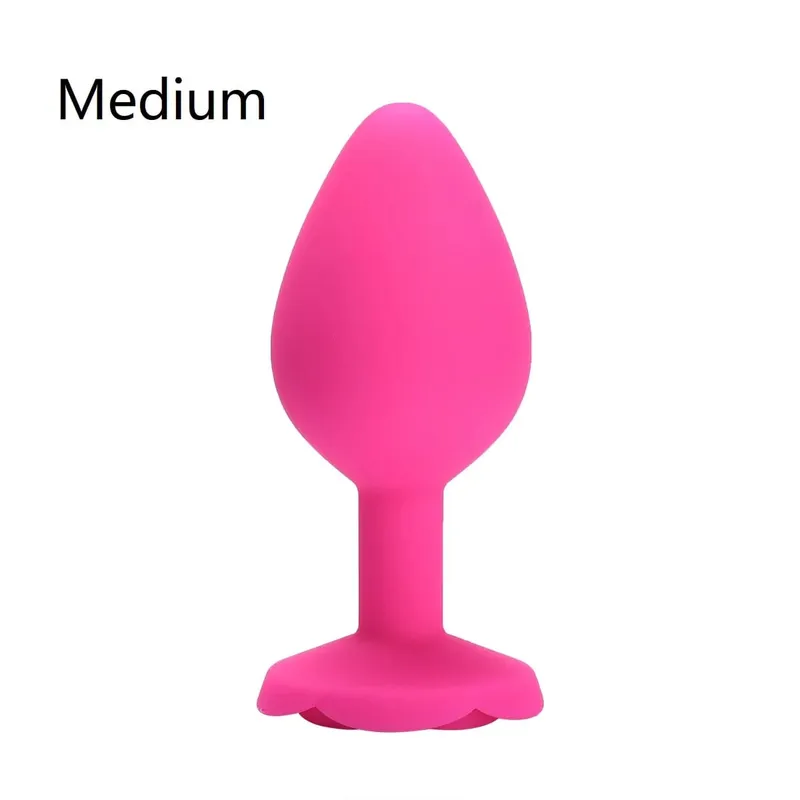 Rose Flower Silicone Anal Beads Butt Plug Set Small Medium Large Anal Plug Jewelry Anal Trainer Dildo Anus Sex Toy Men Women Gay — image 12