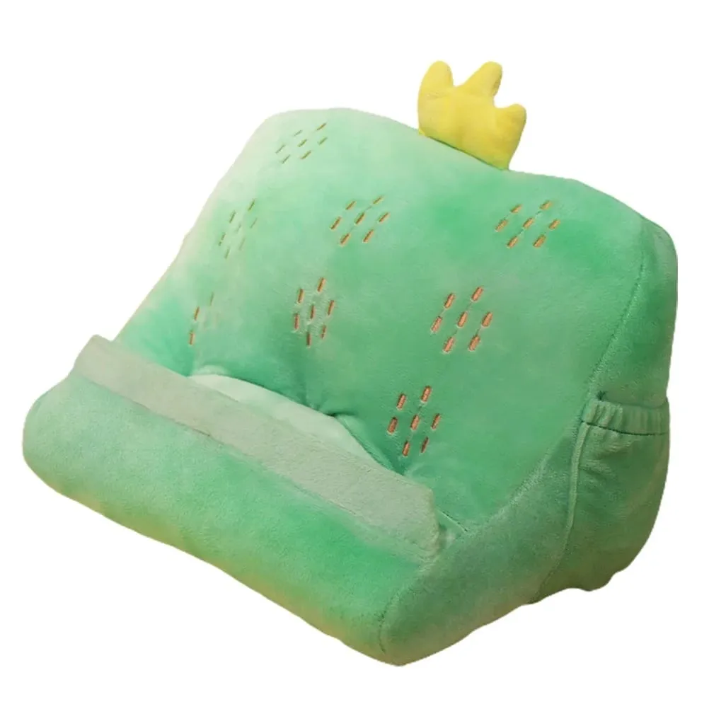 Tablet Stand Pillow Portable Triangle Tablet Holder Soft Plush Pillow Tablet Cushion Holder for Birthdays Holidays