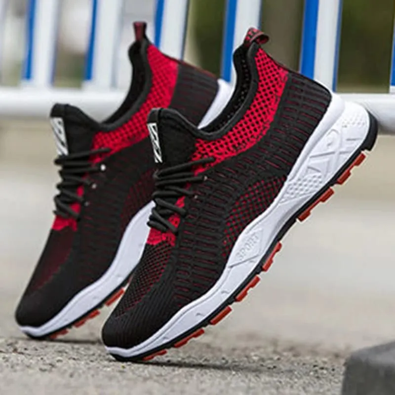 Men's sneakers spring summer new mesh non-slip comfort casual breathable racing outdoor running shoes students speed sports shoe — image 3