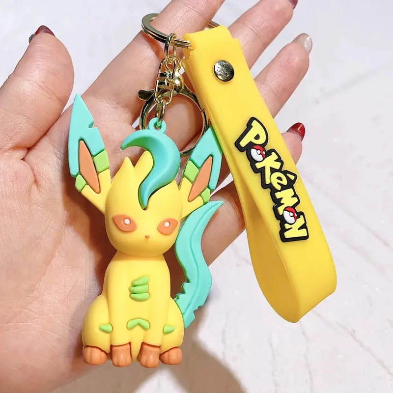 40 Style Wholesale Anime Pokémon Pikachu Eveen Keychain Cartoon Cute Charizard Keyring Student Backpack Car Key Chain Toys Gifts — image 9