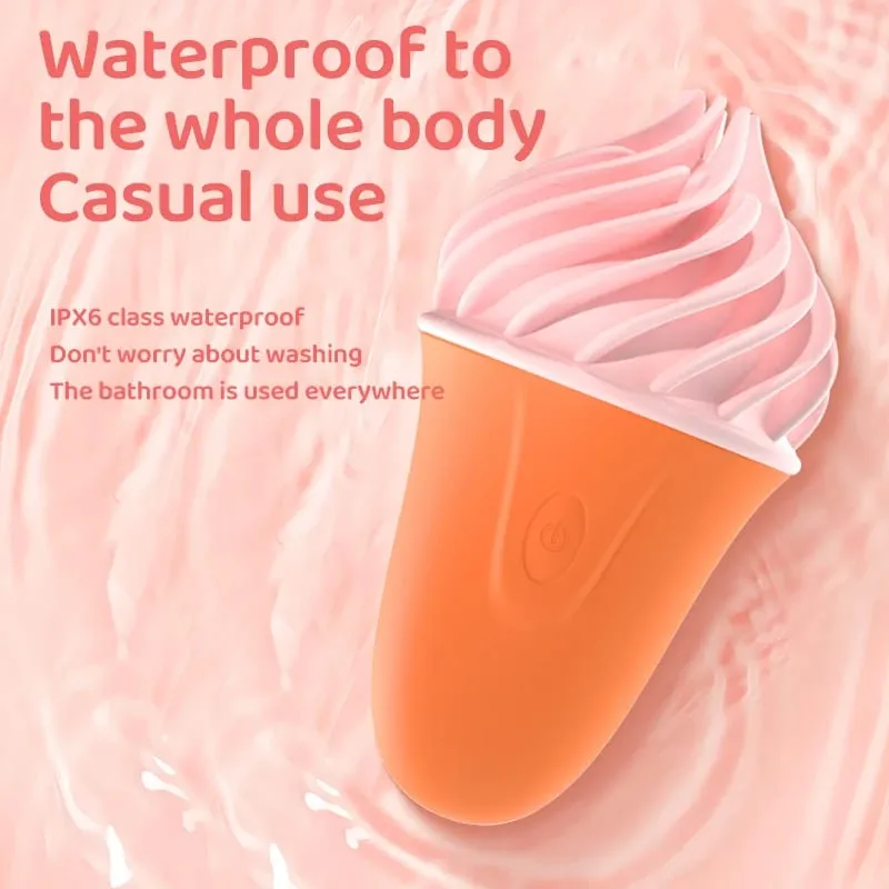 Ice cream shape vibrating masturbator 360 degree wrapping wrap endurance exerciser portable adult sex toy — image 5