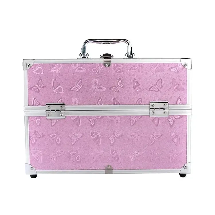 Professional Aluminum Alloy Cosmetic Case Large Capacity Multi-layer Portable Storage Box For Nail Tattoo Makeup Beauty Supplies