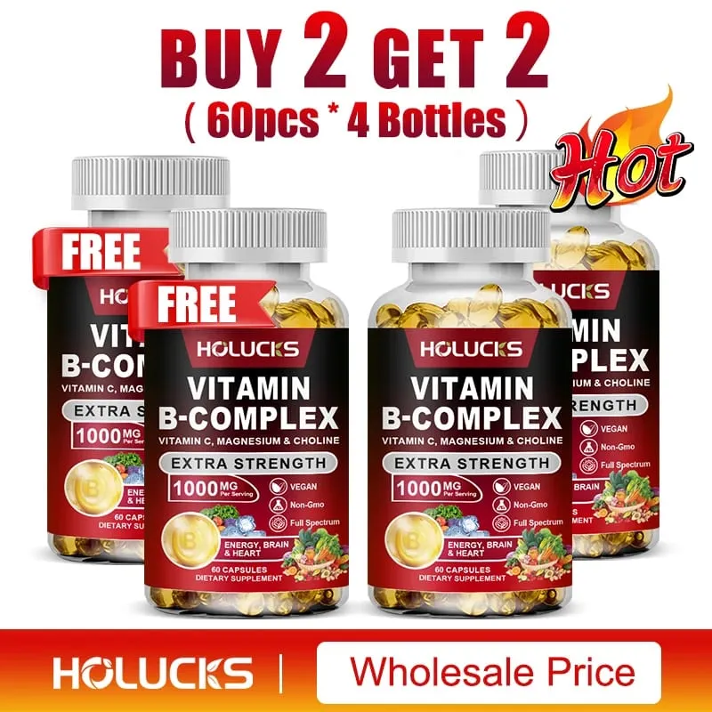Vitamin B Complex Supplement Rich in B1 B2 B3 B5 B6 Biotin Strength Energy Support Brain & Heart Promote Metabolism — image 10