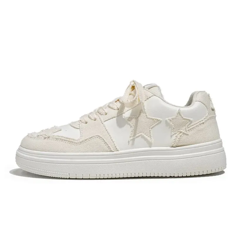 Men's Shoes New Fashion Breathable Non-slip Wear-resistant Outdoor Casual Comfortable Beige Star Casual Sneakers — image 5