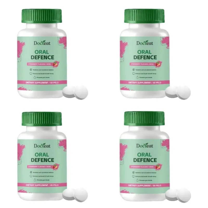Oral Defence Chewable Tablets for Breath Freshness Support with Xylitol and Microcrystalline Hydroxyapatite for Adult 60 Pills — image 9