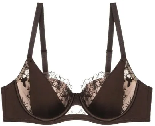 Plus Size Color Block Lace Bra Set Thin Cup Full Coverage Support Big Bust D Cup Lingerie Set Curvy Ladies Daily Wear — image 8