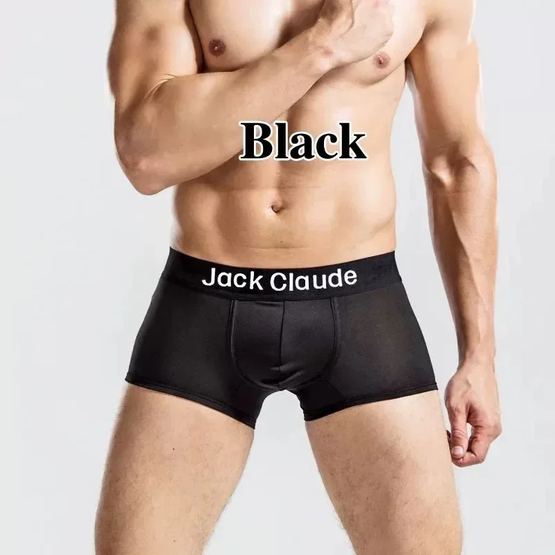 5Pcs/Men's Underwear Men Short Antibacterial Comfortable Sexy Boxer 3D Large Pouch Casual Solid Color Underwear Boxer MenPanties