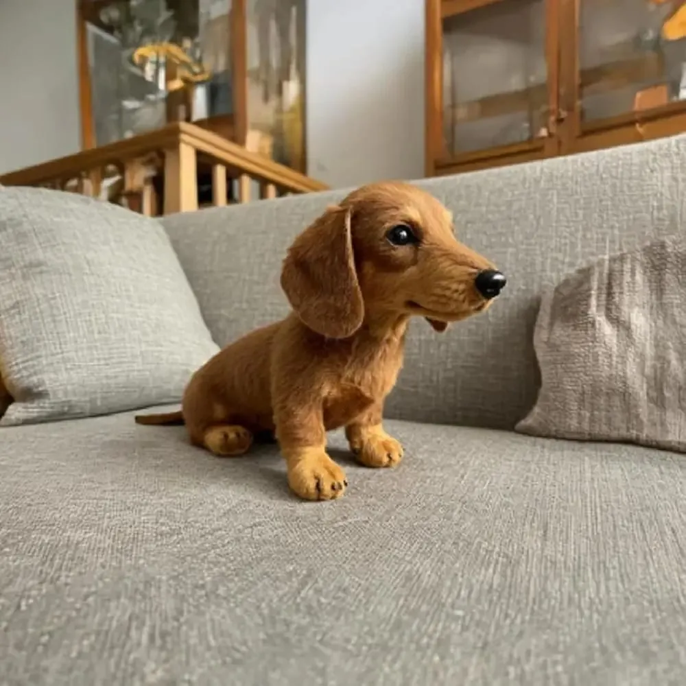 New Design Soft Dog Cute Mimics Natural Movement Simulation Realistic Pillow for Emotional Support