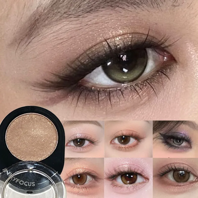12 Colors Diamond Shining Eyeshadow Cosmetics Long Lasting Silky Easy To Color Pearl Light Brightening Eye Shadow Makeup Palette — image 3