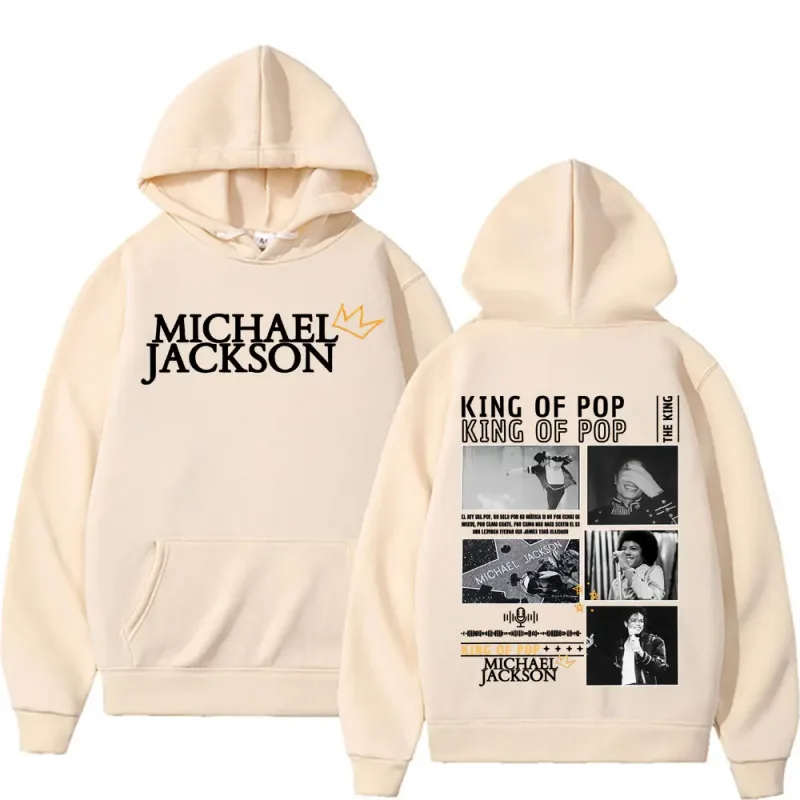 King of Pop Michael Jackson Tour Cover Sweatshirts Men's Clothing Fashion Hip Hop Punk Hooded Casual Oversized Hoodies Pullovers — image 6