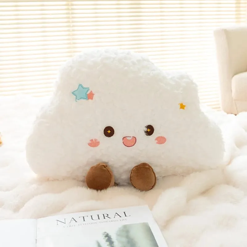 45cm Cute Rainbow Cloud Sun Moon Star Throw Pillow Cushion Rainbow Plush Toy Bedroom Decoration Doll Pillow Sofa Cushion