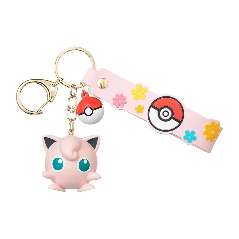 Genuine Pokemon Pikachu Keychain Gengar Morpeko Cubone Snorlax Mimikyu Anime Action Figure Toy Keyring Fragrance Pendant Gift — image 8