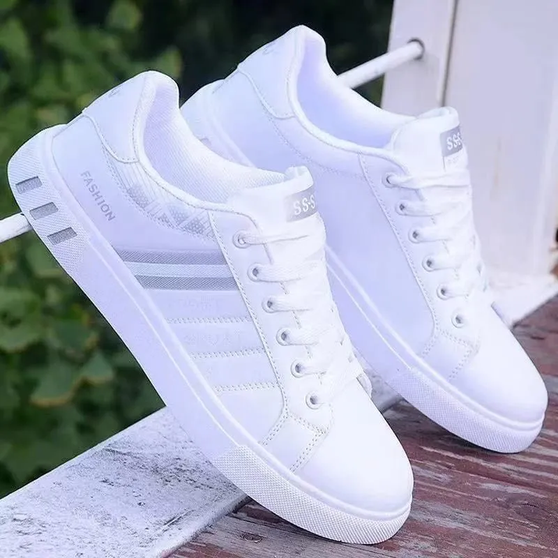 Men's Low-Top Skateboarding Sneakers - Breathable Synthetic Upper Durable Pvc Sole Round Toe Design Suitable for Casual and Formal Wear Skateboard Shoes Casual Shoes Stylish Lace-Up Design Equipped with Comfortable Fabric Insoles. — image 4