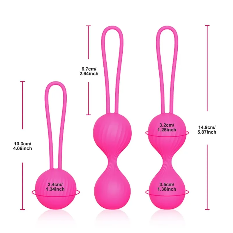Silicone Smart Geisha Kegel Ball Beads Vaginal Ball Sex Toys for Women Simulator Vagina Chinese Ben Wa Ball Tightening Exerciser — image 22