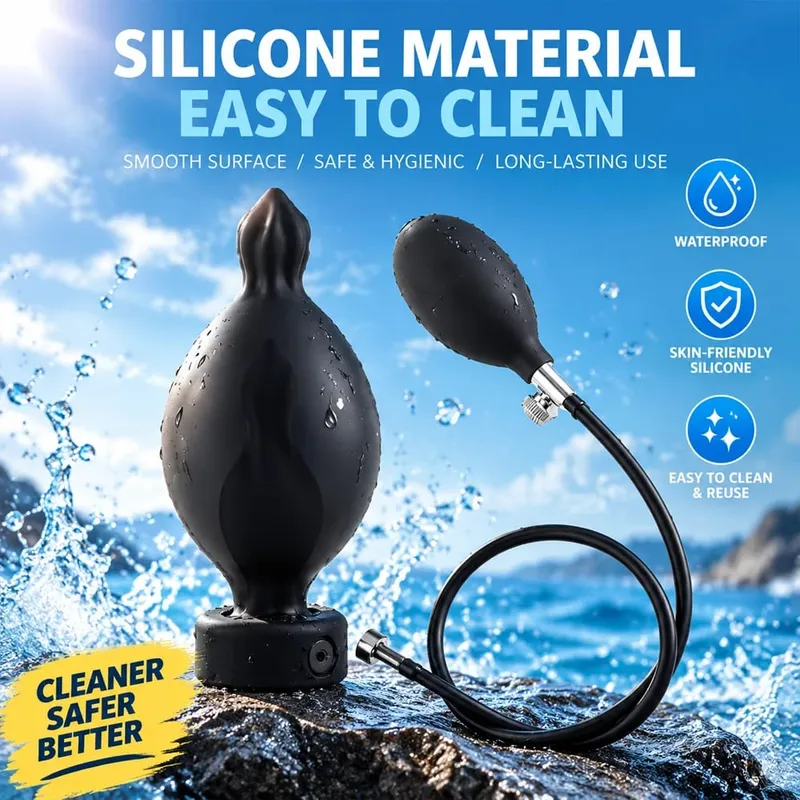 Inflatable Anal Plug Anal Dilator Huge Butt Plug Stimulate Sex Toy For Women/Men Masturbators Prostate Massager Big Anal Toys — image 6
