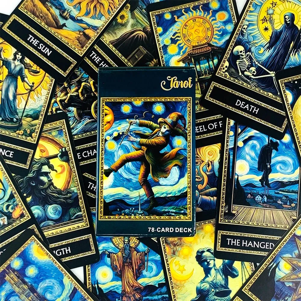 New Tarot Cards A 78 Cards Deck English Version Fortune Telling Divination Deck Game For Family Party Card Game New Year Gifts — image 3