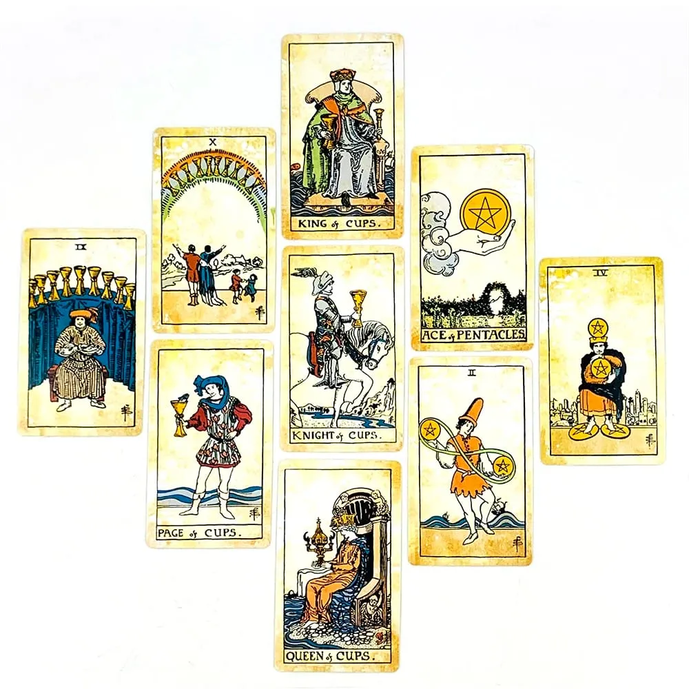 Tarot Vintage Cards 78 Cards English Visions Divination Edition Borad Playing Games For Beginners & Pros Ideal For Gift Giving — image 5