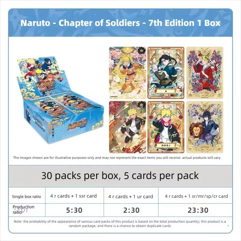 Kayou Genuine Naruto Cards Booster Pack Sasuke Flash Collection Card Anime Figure Toy Gift For Kids Birthday Christmas — image 2