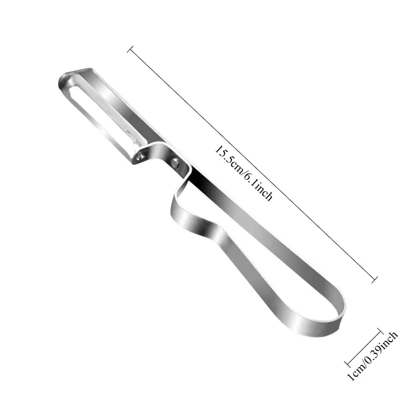 Stainless Steel Peeler Melon Planer Multi-function Kitchen Accessories Potato Scraper Kitchen Peeling Fruit Peeler Household New — image 5