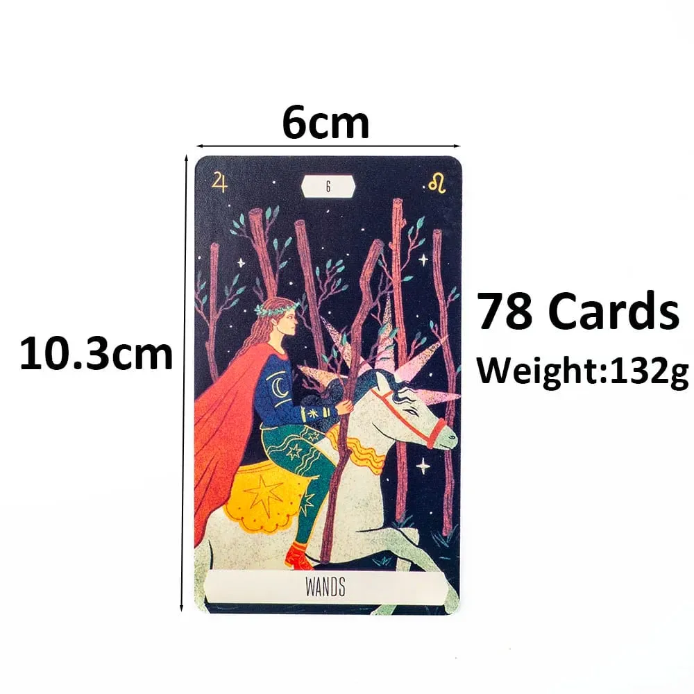 Zodiac Tarot 78-Card Deck Divinatory Path Under the Stars Engaging Board Playing Game for Family Gathering 10.3X6CM — image 5
