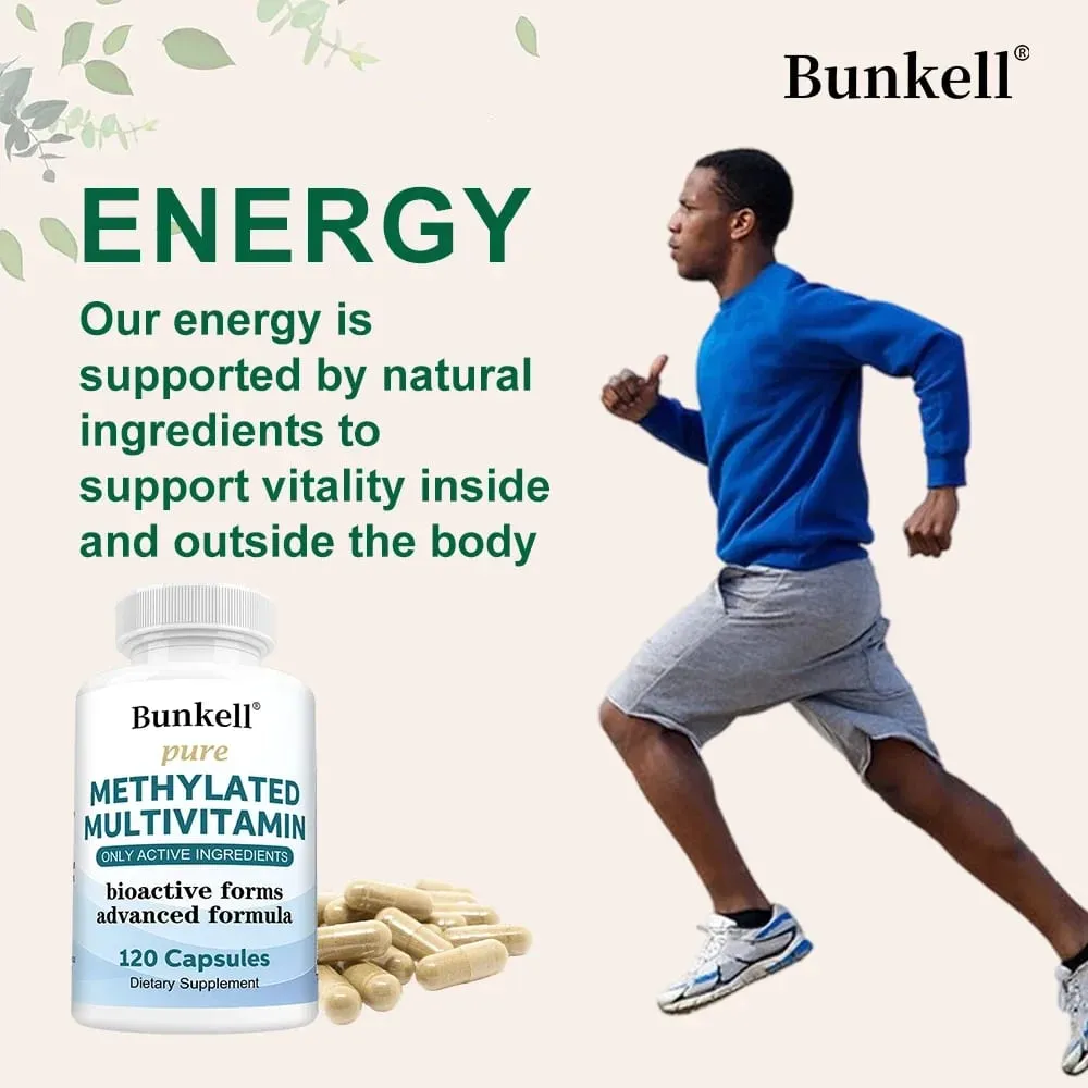 Suplemen Multivitamin Metilasi berkeupayaan tinggi dengan Vitamin C D B12 Untuk Menyokong Tenaga dan Fokus serta Mengekalkan Kesihatan Jantung — image 5