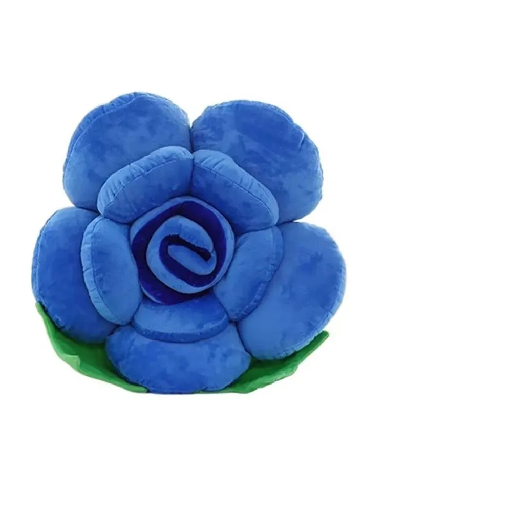 New Large Rose Shaped Pillow Plush Colorful Sofa Flower Cushion Simulated Car Interior Cushion Wedding Party Supplies