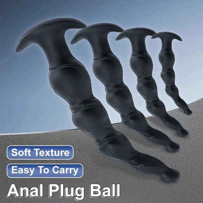 Anal Plug Weiches Silikon Anal Butt Plug Stimulator Erwachsene Sex Spielzeug für Männer Frauen Prostata Massagegerät G-Punkt Anal Dilatation Trainer — image 2
