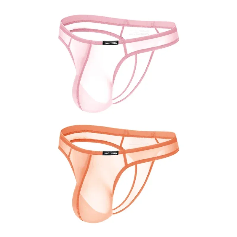 Ultra Thin Sheer Briefs Men Underwear Cooling Knickers Low Rise Bulge Pouch Underpants Soft Mesh Panties Male Thong Pants — image 22