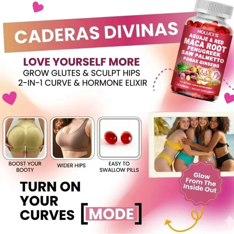 Aguaje + Fenugreek Capsules Support Bigger Butt & Breast for Firming & Lifting with Maca Saw Palmetto Panax Ginseng — image 2