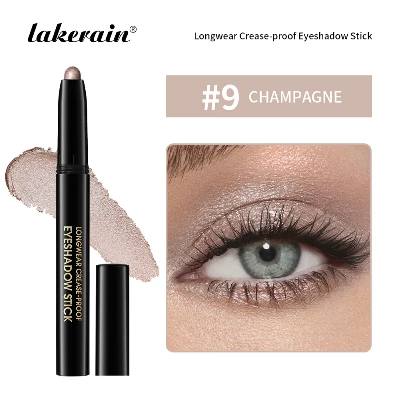 Shimmer & Matte Eyeshadow Pencil Stick Waterproof Pearlescent Metallic Glitter Eye Shadow Highlighter Pen Eyeshadow Cosmetics
