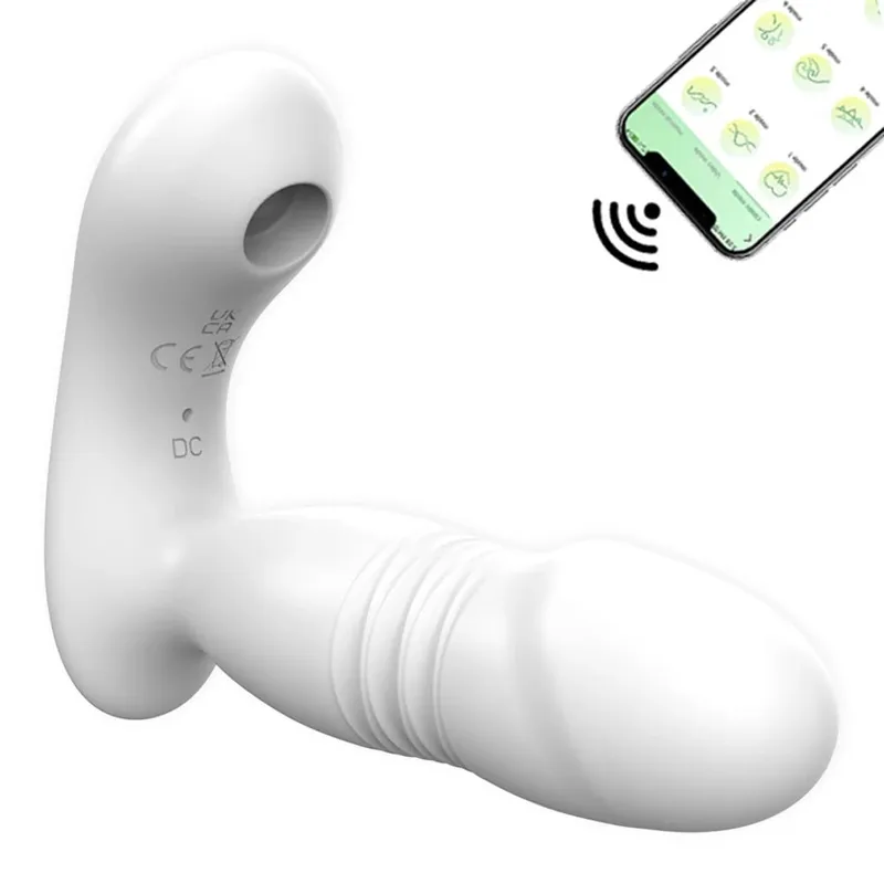 APP Vibrator Thrusting G Spot Vibrators & 9 Sucking Modes for Clitoral Nipple Stimulation Anal Sex Toys for Women Adult Sex Toy