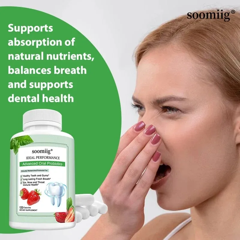 Advanced Oral Probiotics for Teeth Health & Fresh Breath - Chewable Probiotics for Oral Bad Breath 30/60/120 Capsules — image 2