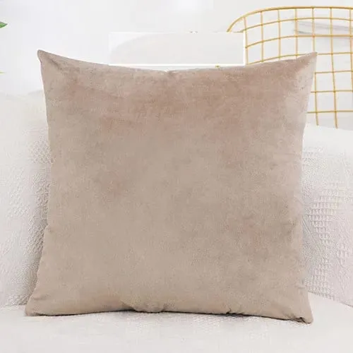 Solid Velvet Cushion Cover 30x50/45x45/50x50/55x55/60x60cm Decorative Throw Pillow Case for Home New Year — image 8