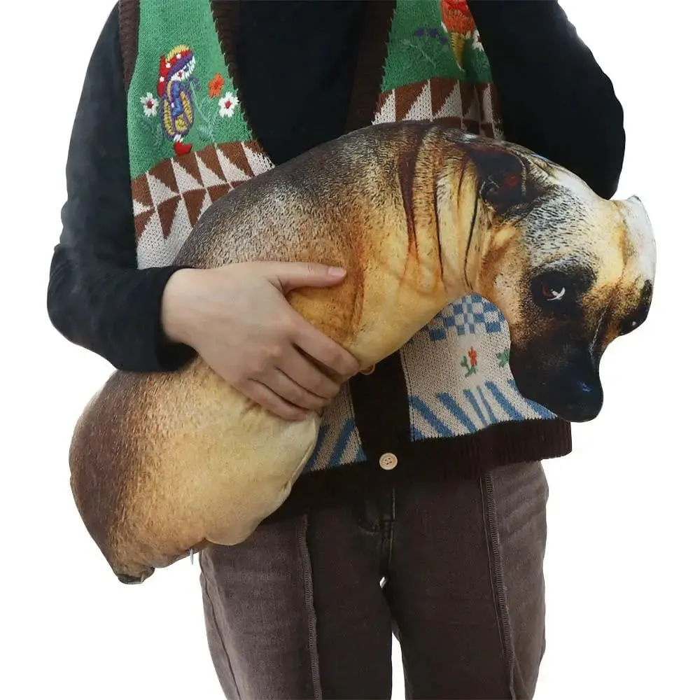 Hound 3D Lifelike Animal Throw Pillow Soft Dog Pillow Creative Cushion Home — image 4