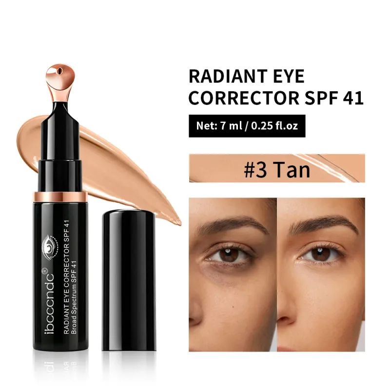 Color Correcting Eye Concealer SPF 41 Peptide Ceramide Anti-Aging Dark Circle Brightening Pump Cooling Massage Head