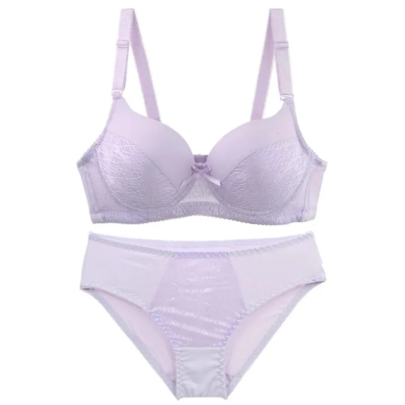 DaiNaFang Seamless Adjustable Minimizer Bra Set Breathable Push Up Side Support Sweat Proof Lingerie ABC Cup Underwear — image 5