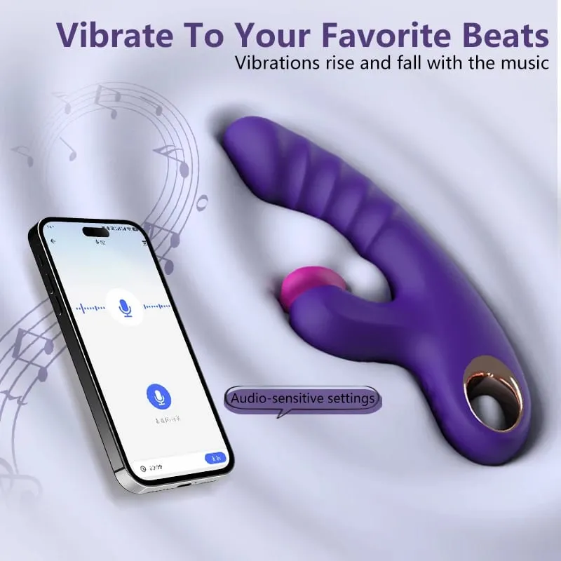 Thrusting Dildo Vibrator Vagina Massager Clitoris Stimulator APP Control 9 Telescopic 9 Flapping Modes 2 in 1 Sex Toys for Women — image 6