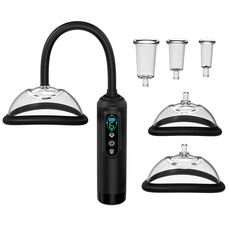 Pussy Pump Vibrator Tough Licking Sucking Toys BDSM Electric Vacuum Suck Vagina Female Sex Pump Toy Clit Nipple Sucker for Women