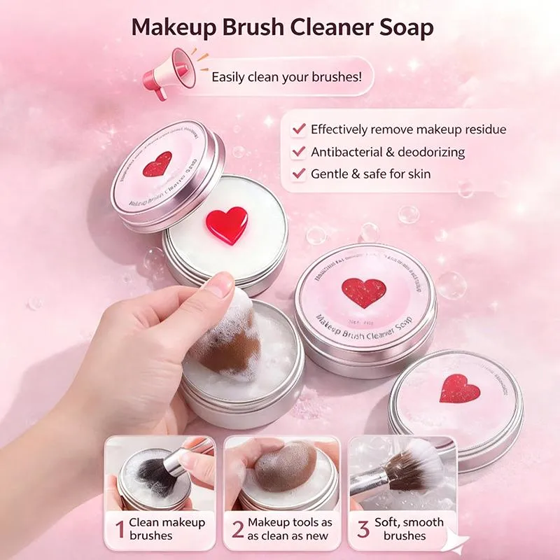 New Multipurpose Cleaning Soap For Makeup Brushes And Other Cosmetic Tools Suitable For Various Powder Puffs Brushes