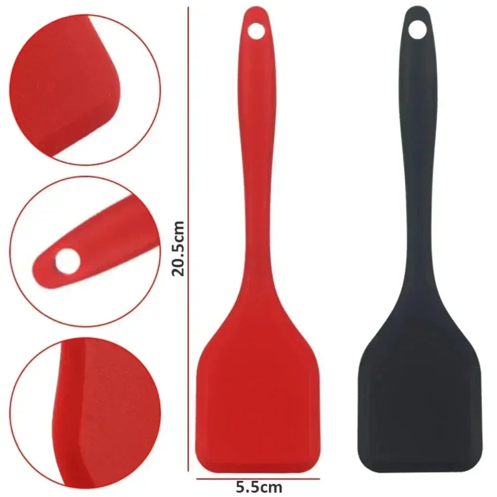 Espátula pequena de silicone para vazamento de cozinha, 20.5cm, pá densa, peixe frito, omelete, espátula antiaderente, ferramentas de cozinha — image 8