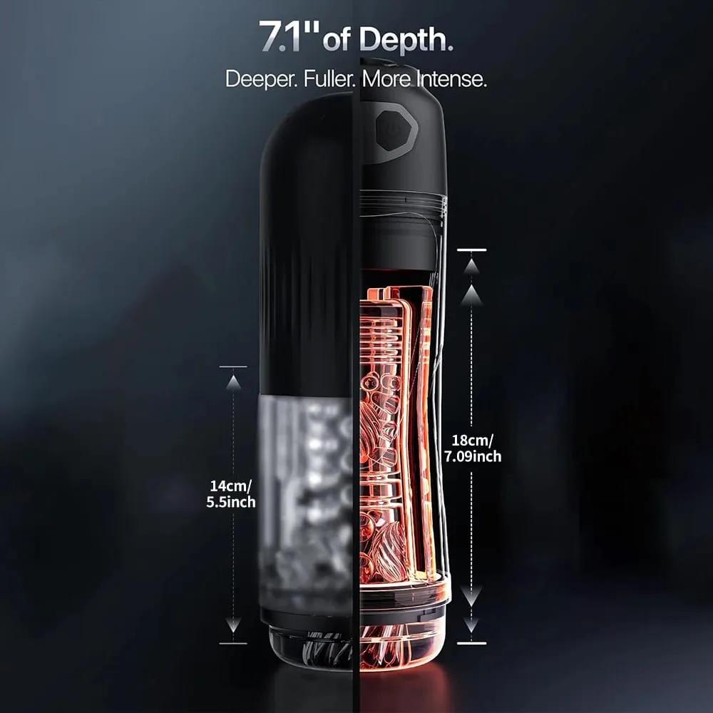 Automatic Male Masturbator Vibrating Sucking Machine Simulation Blowjob Tongue Licking Pocket Pussy Adult Goods Sex Toy for Men — image 5