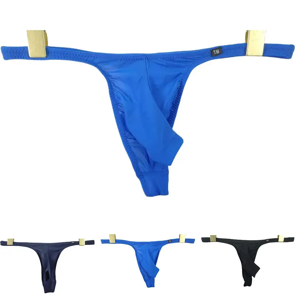 Men Sexy Front Open Pouch Thong G-string T-back Elephant Nose Briefs Underwear — image 1