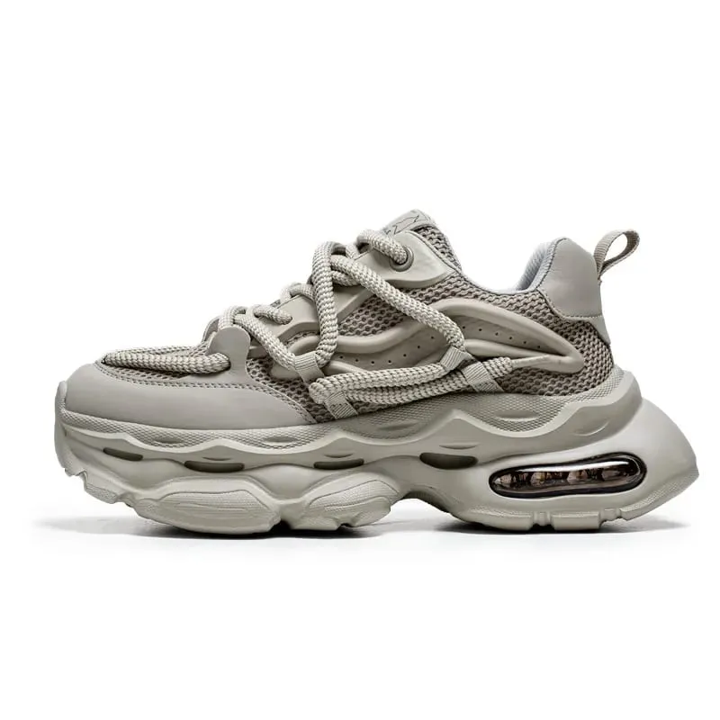 Men's Chunky Casual Sneakers Four Seasons Breathable Lightweight Outdoor Running Shoes Fashion Youth Soft-Sole Speed Sports Shoe — image 8