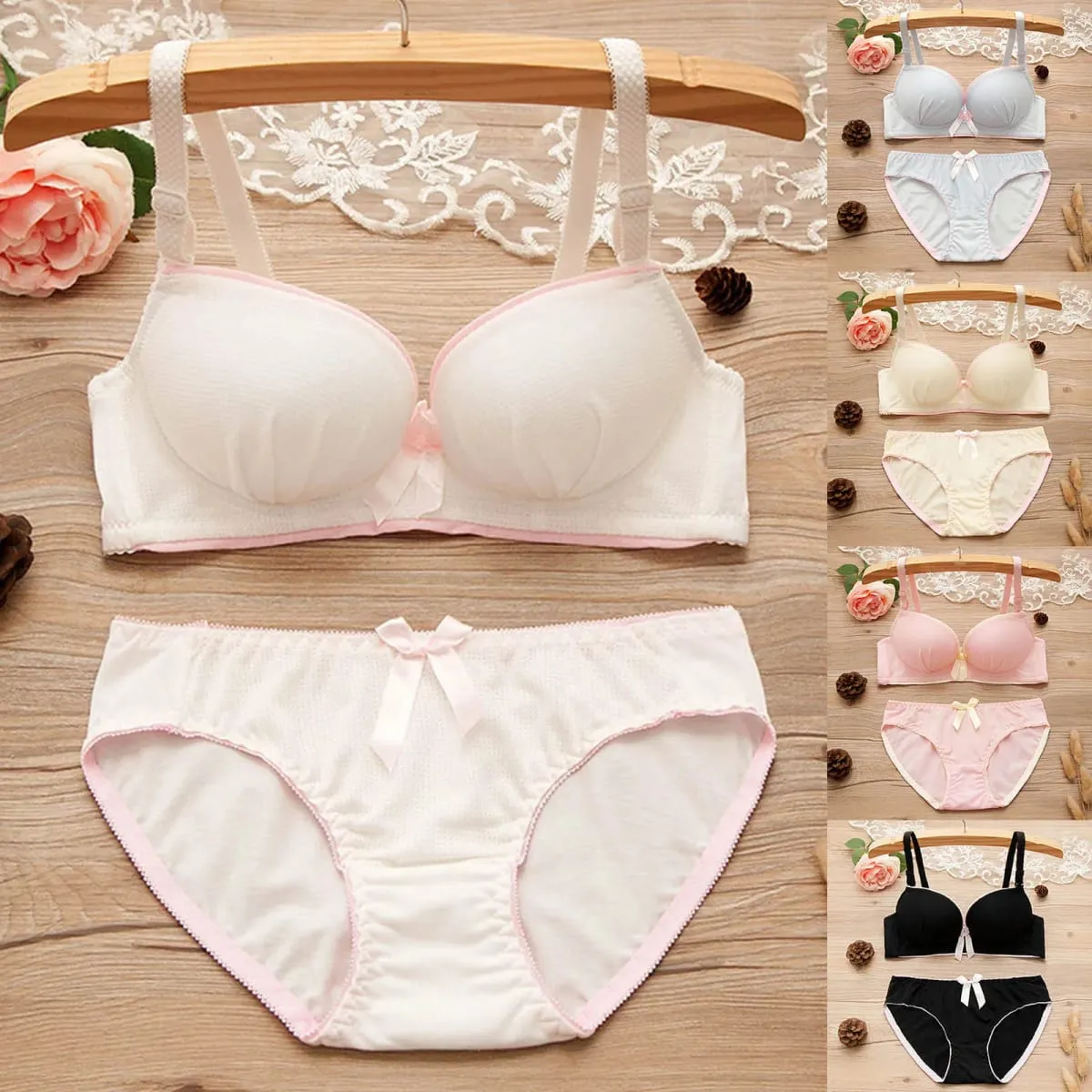 Sexy Lingerie Woman Lace Transparent Underwear Sexy Bra For Women Soft Lace Lingerie Set See Through lencería atrevida de mujer — image 1