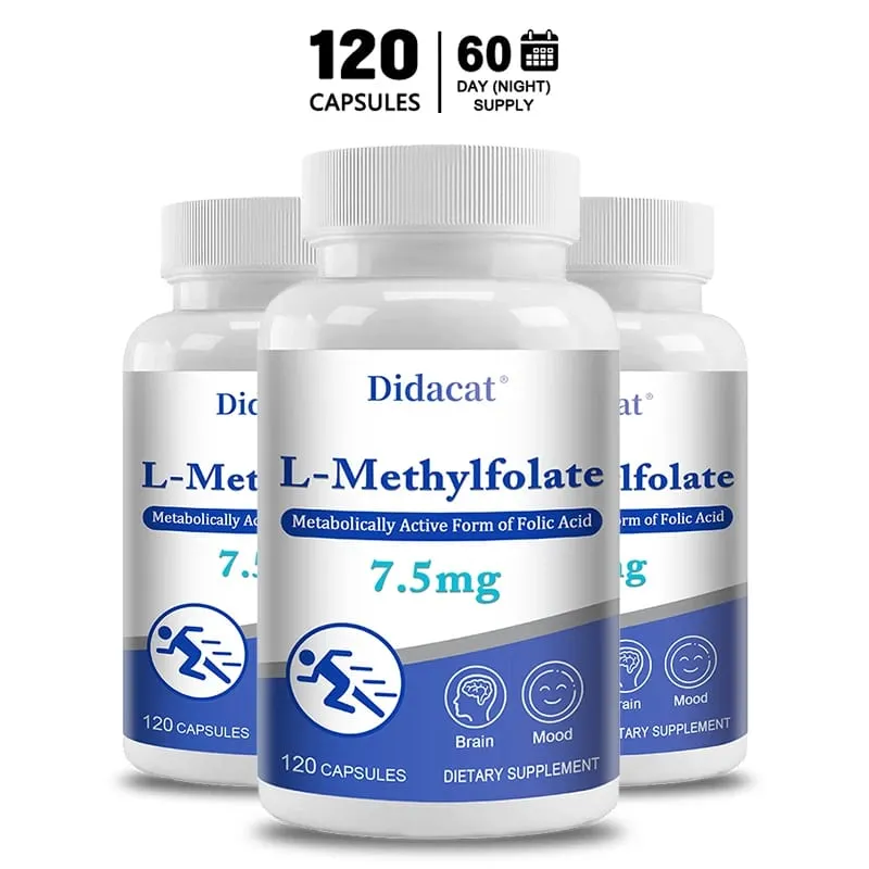 7.5 Mg L-Methylfolate - Professional Strength Active Methyl Folate Supplement for Brain Support Balanced Mood + Immune Health — image 7