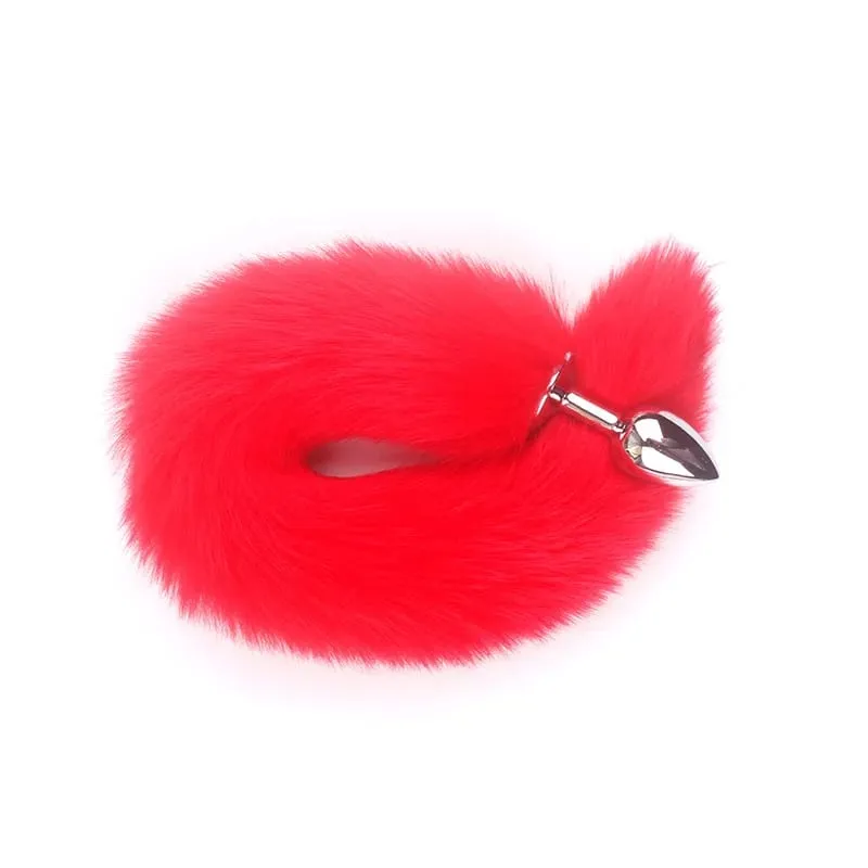 Foxtail Role Playing Metal Butt Plug Adult Sex Toys SM Anal Sex Toys Suitable Beginners Male Female Couples in Various Colors — image 9