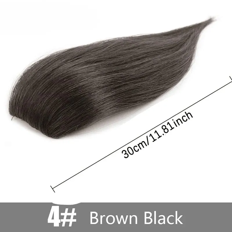 Wig synthetic pad piraso ng buhok 20cm 30cm dalawang card one-piece pad hair root pagtaas dami ng hair extension