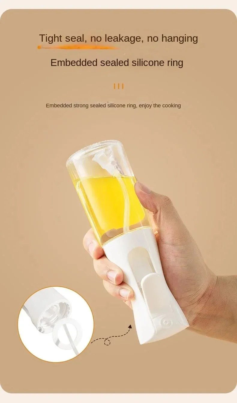 1Pc 200/300/500 ML Oil Spray Pot Kitchen Household Edible Olive Oil Spray Bottle Atomized Misty Oil Tank Air Fryer Spray Bottle — image 9